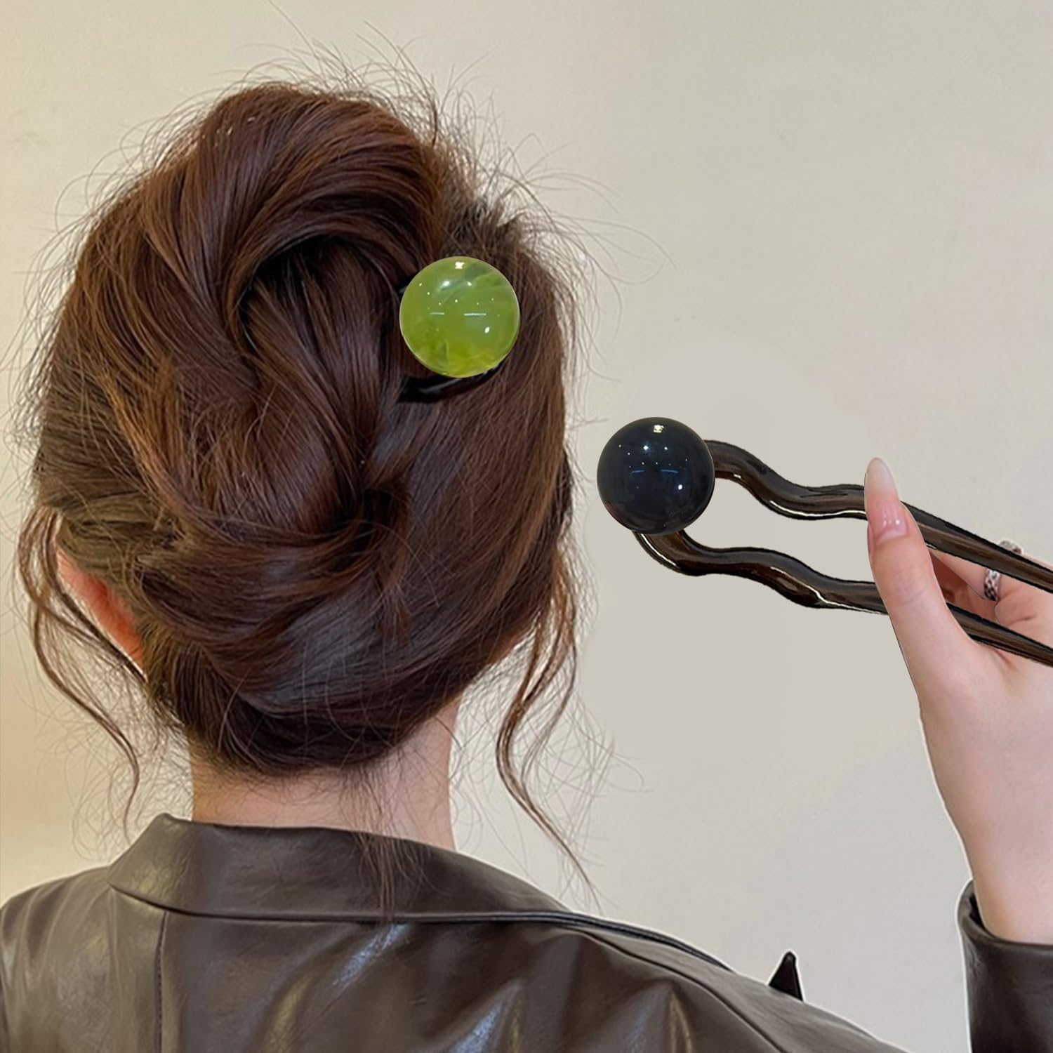 U Shape French Hair Clip, Updo Hair Clip for Thin Thick Hair, 5" Classic Hairpin