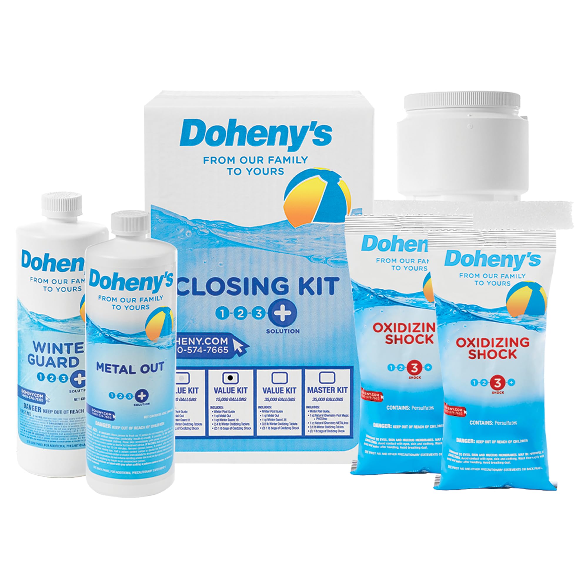 Doheny’s Ultimate Pool Closing Kit, Winterizing Chemicals for Above Ground Pools