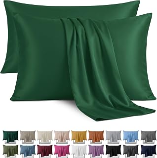 Imperial Rooms Emerald Microfibre Pillow Cases 2 Pack, Easy fit (50x75 Cm)