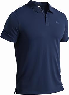 Pioneer Camp Men's Short Sleeve Polo Shirt - Breathable and Quick Dry with 4-Way Stretch, UPF 50+ Sun Protection - High Quality Functional Shirt