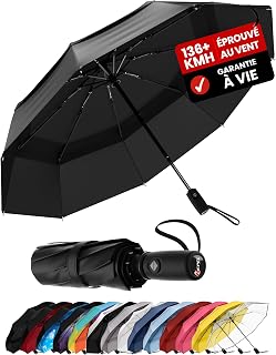 Repel Umbrella Windproof Folding Umbrella, Easy Automatic Open Umbrella, Compact and Durable Umbrella, Strong Fiberglass Frame, Waterproof Dome - Fits in Backpack or Handbag