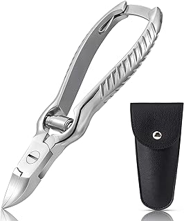 BEZOX Heavy Duty Podiatrist Toenail Clippers for Thick and Ingrown Nails, Stainless Steel Toe Nail Clippers Nail Cutter for Seniors