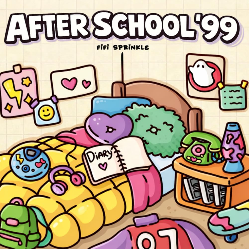 After School '99: A Cute & Cozy 90s Nostalgia Coloring Book Featuring Retro Obje