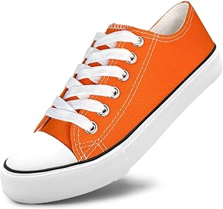 Unisex Low Top Lace Up Casual Canvas Shoes for Women and Men, Comfortable Lightweight Classic Fashion Sneakers Popular 2026