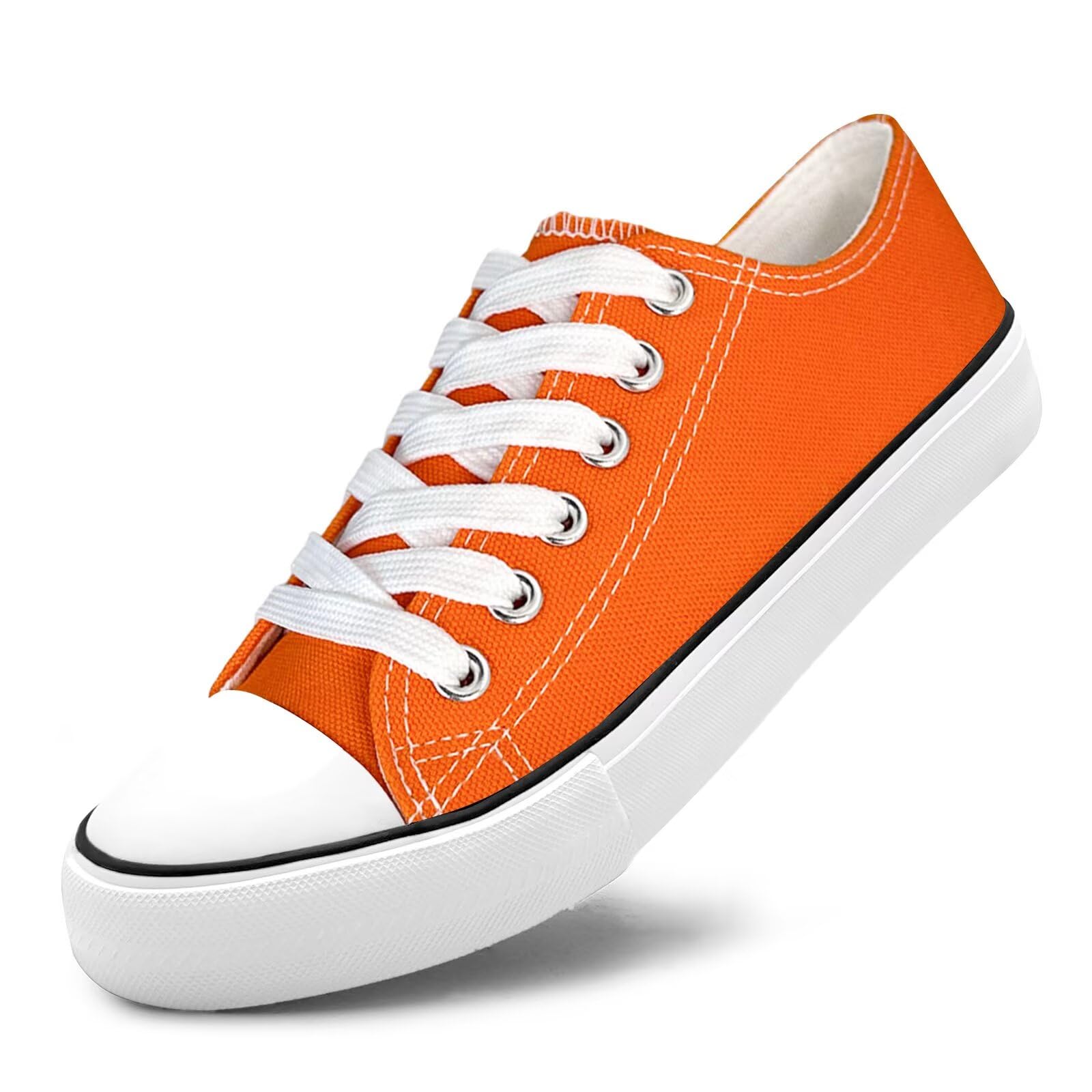 Unisex Low Top Lace Up Casual Canvas Shoes for Women and Men, Comfortable Lightw
