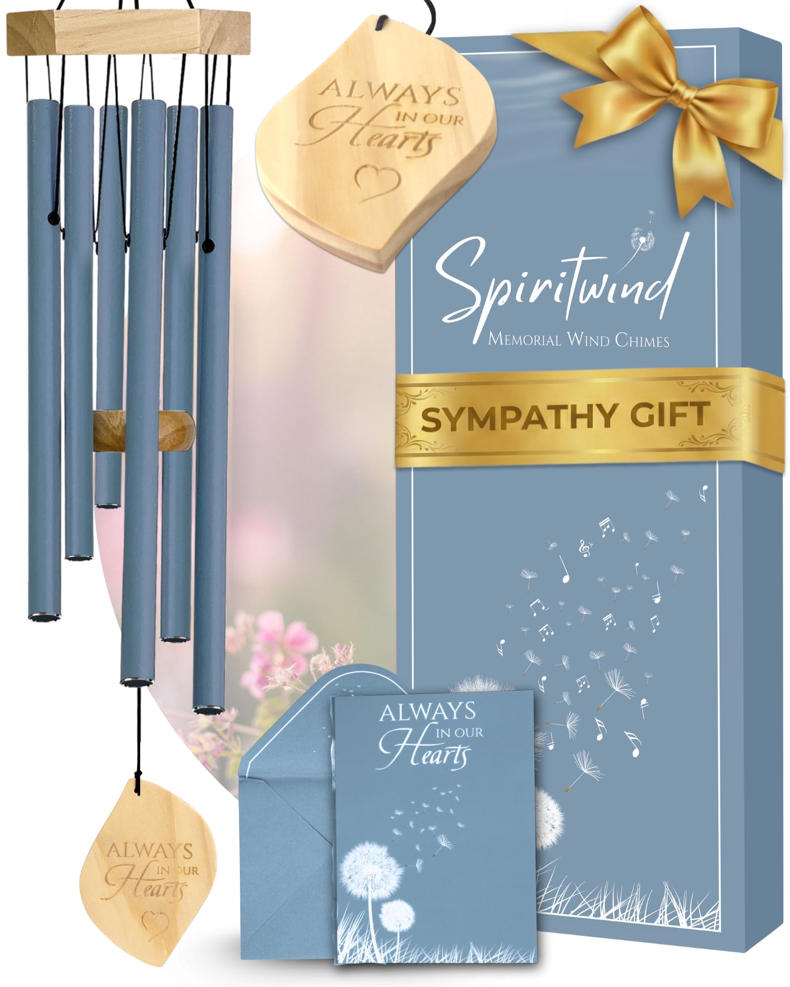 Spiritwind Sympathy Wind Chimes Memorial Wind Chimes for the Loss of Your Loved 