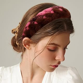 Wide Braided Plush Hair Band for Women Thick Winter Hairband Comfortable Chunky Knitted Wool Headband