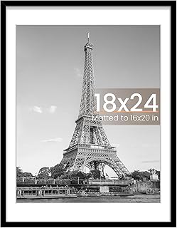 upsimples 18x24 Picture Frame, Wall Decor Poster Frames, Black 1 Pack