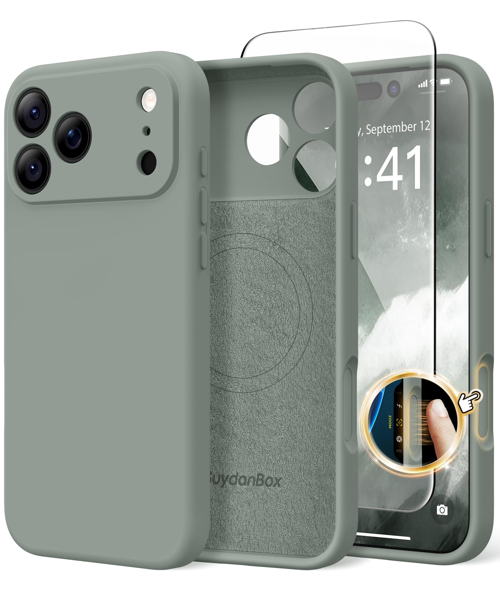 SuydanBox Magnetic for iPhone 18 Pro Case/iPhone 17 Pro Case Silicone | Fit for 