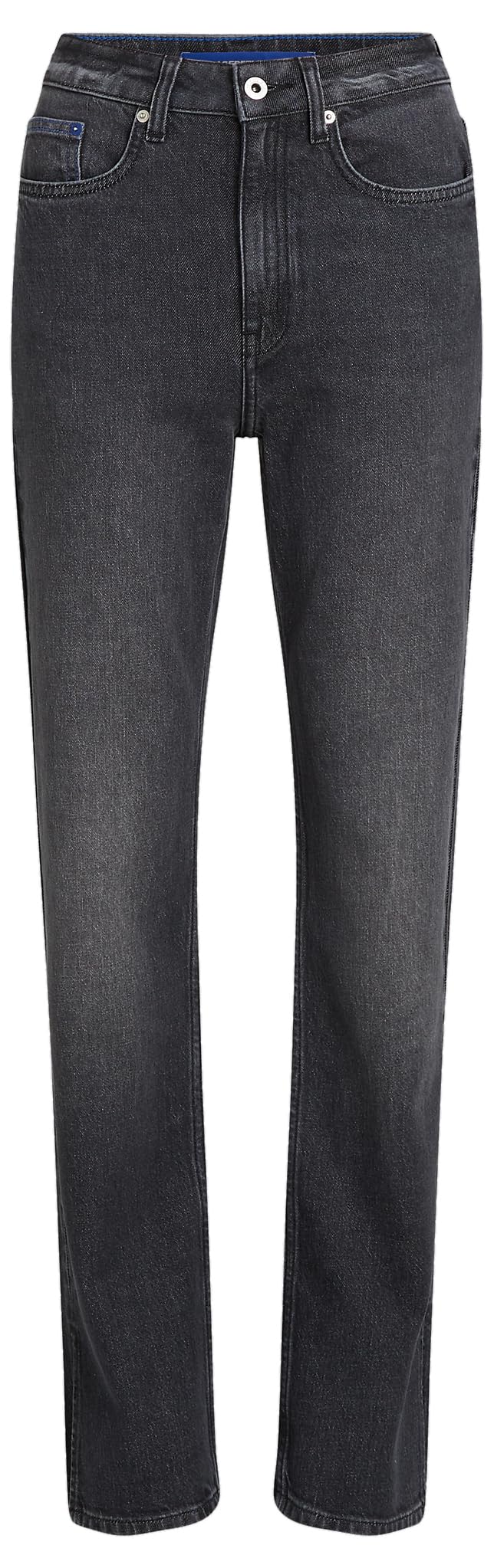 KARL LAGERFELD JEANS Women's High Rise Straight Denim with Slit