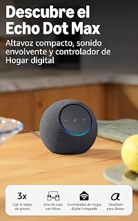 Amazon Echo Dot Max (newest gen), Alexa speaker with room-filling sound and built-in smart home hub, Graphite