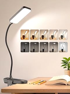 Reading Light,9 Brightness+5 Colors Clip on Light, LED Desk Lamp Table Lamp | 4000mAh Rechargeable Battery,48 LED 450 Lumen Bright,Eye Care, Cordless+Wireless+Portable Touch Lamps Bedside/Bed/Book/Office