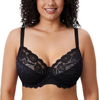 DELIMIRA Women's Lace Underwire Bra