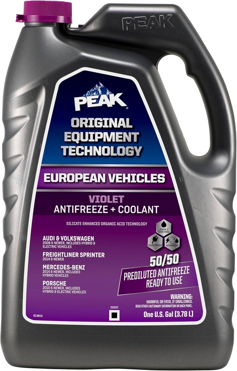 Peak Oem European Violet 50/50 Antifreeze