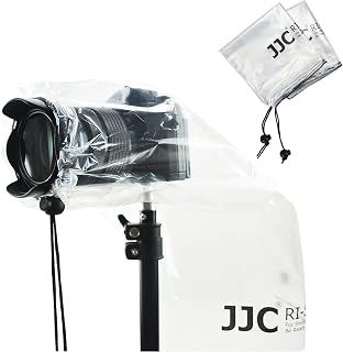 2Pack Camera Rain Cover Clear Waterproof Sleeve for Camera w Lens up to 11" | PE Material,See-Through,Raincoat for A7RVI A7R V A7 IV A7S III II A6700 A6600 Z8 Z5 Z50 Z30 Z7 Z6 II D7500 D3500 EOS R6V
