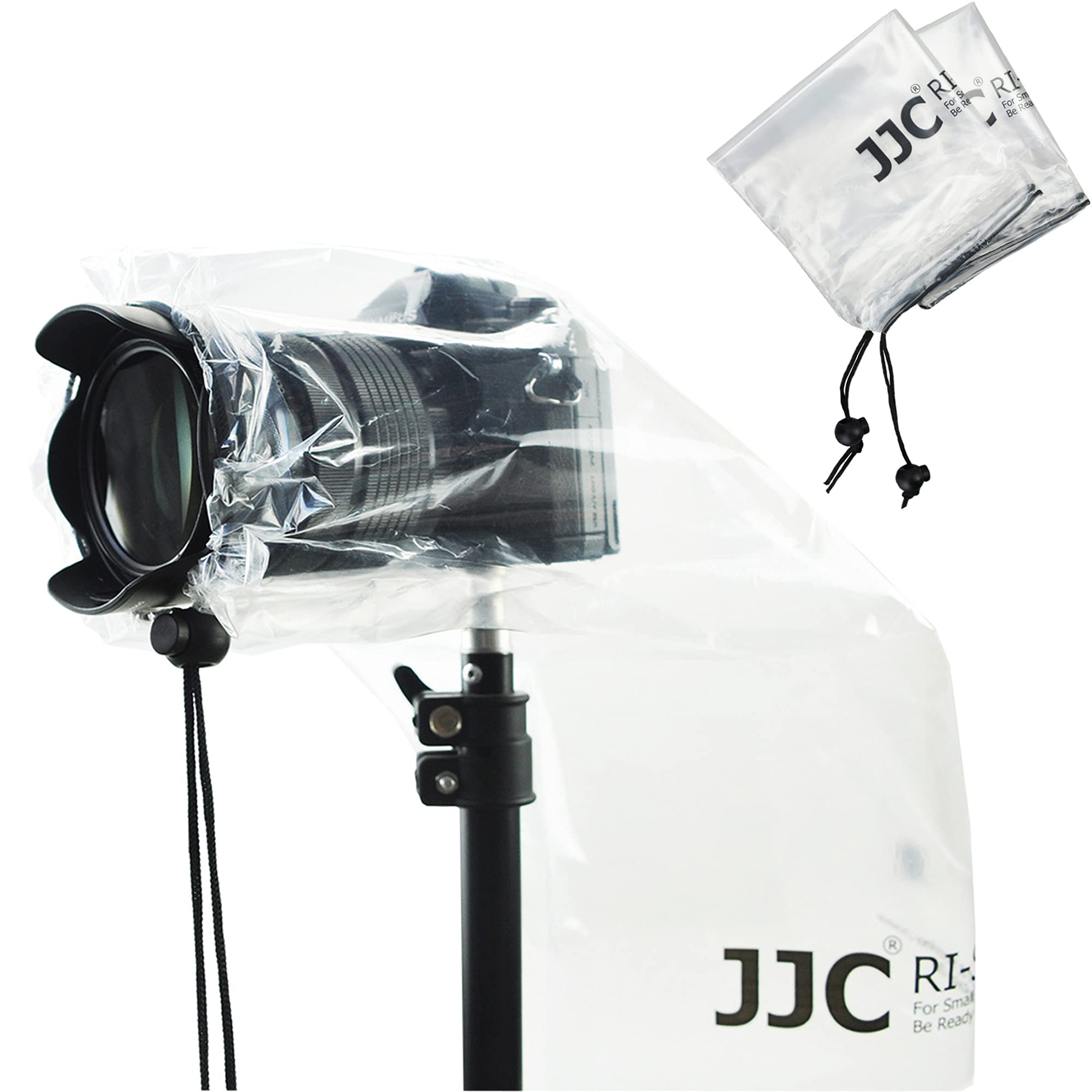 2Pack Camera Rain Cover Clear Waterproof Sleeve for Camera w Lens up to 11" | PE