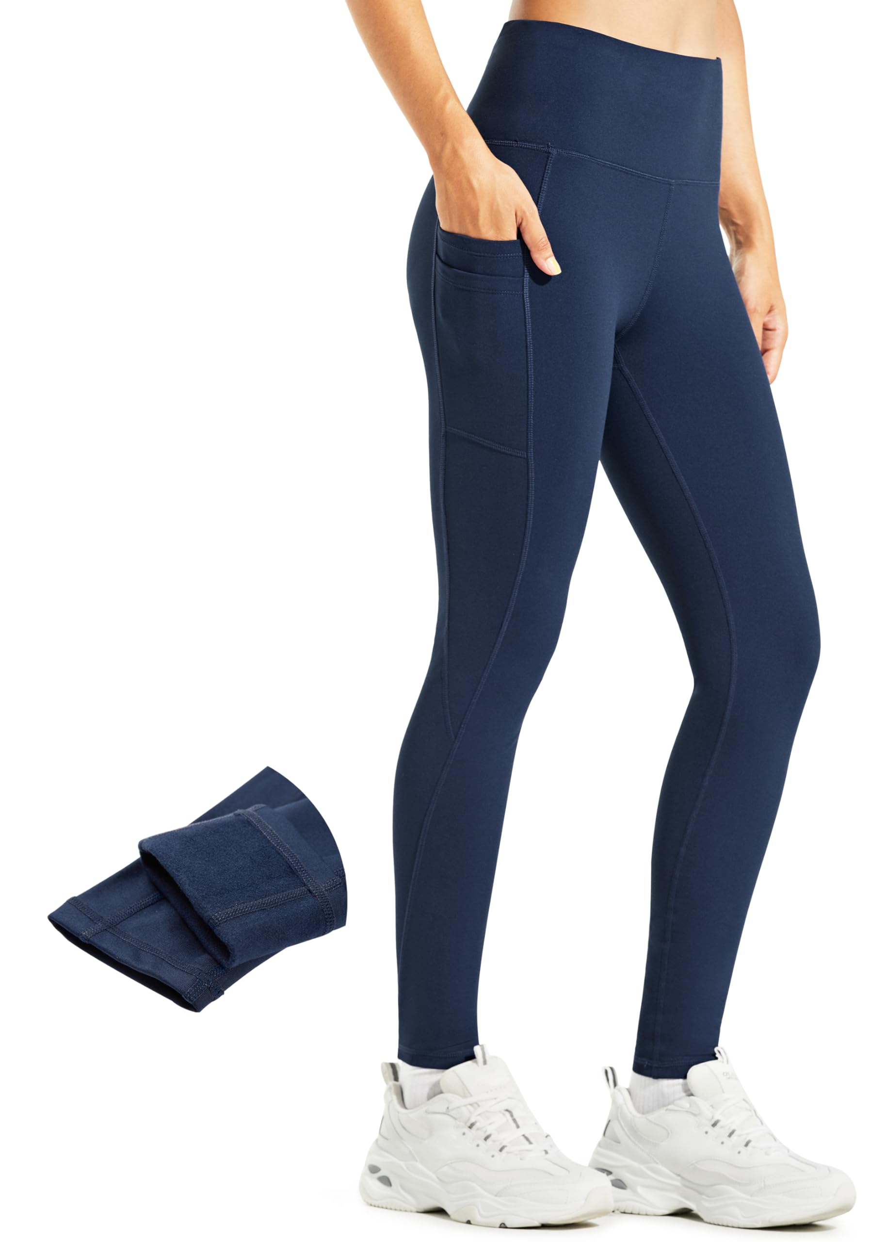 Libin Women's Winter High Waist Thermal Leggings