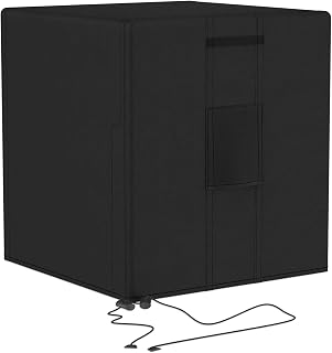 BROSYDA Central Large Air Conditioner Cover for Outside Units, Waterproof & Windproof Outdoor AC Units Cover Black (30"x30"x32" Inch)