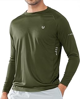NORTHYARD UV Shirt Men's UPF 50+ Sun Protection Rash Guard Quick-Drying Long Sleeve Shirts for Swimming Surfing Running