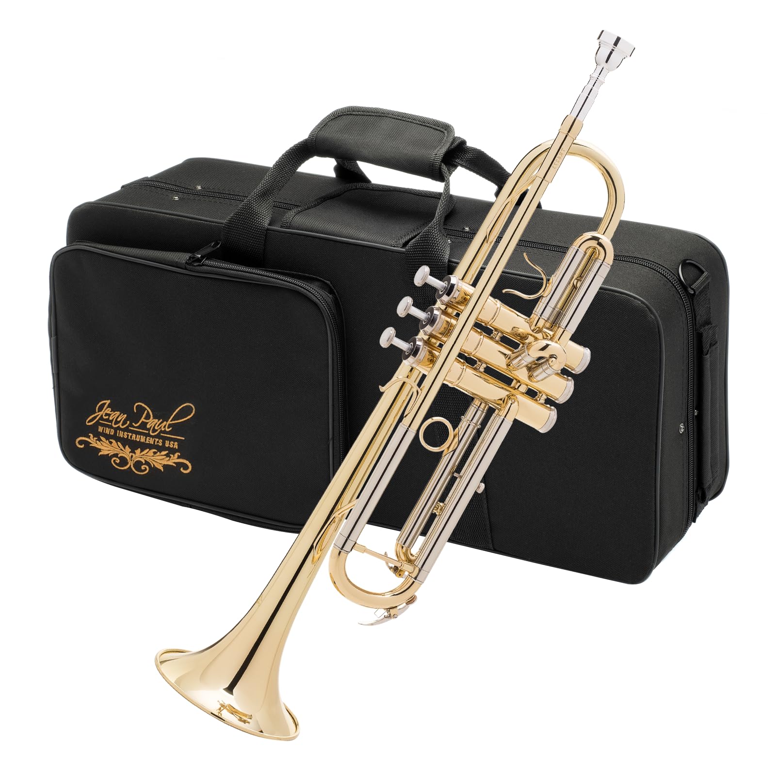 Jean Paul TR-330 Student Bb Trumpet, Two-Piece Yellow Brass Bell, Stainless Stee