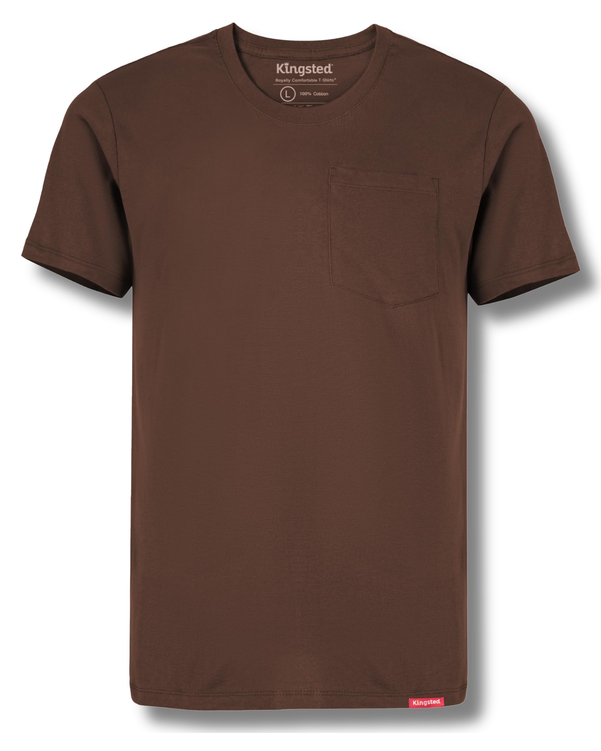 Kingsted Pocket T-Shirts for Men - Super Soft & Comfy 100% Cotton Shirts