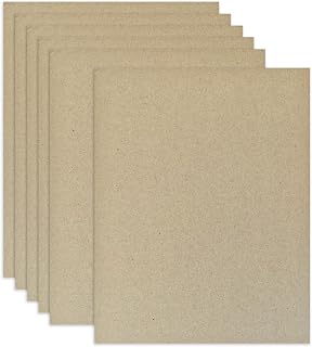 20 Pack Heavy-Duty Chipboard Sheets 8.5 x 11 Inch, 40PT Thick Kraft Boards | 1mm Chipboard for Book Covers, Binding, Scrapbooking, Photo Backing and DIY Craft Projects