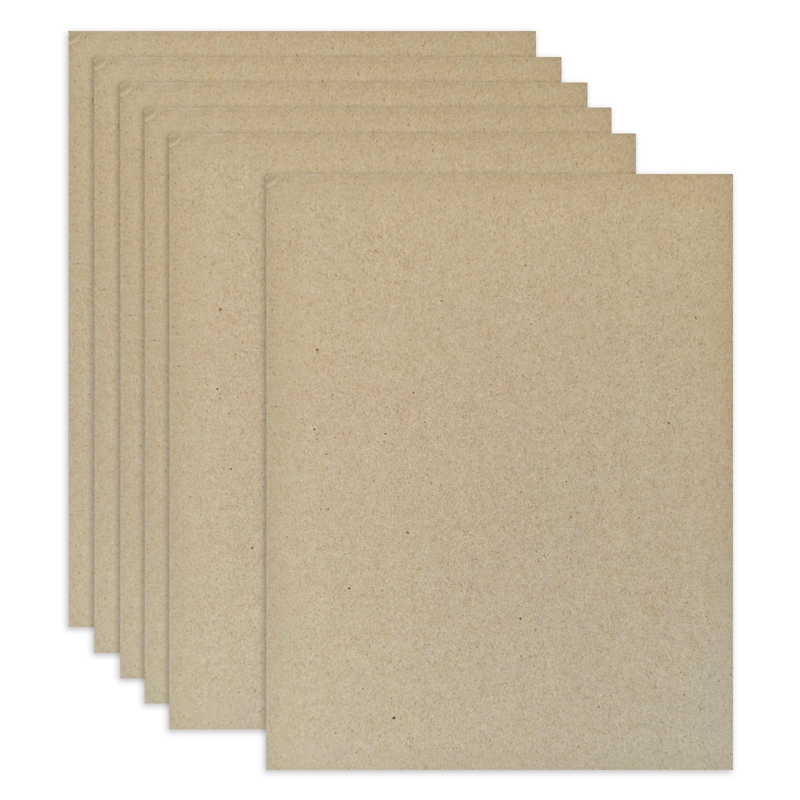 20 Pack Heavy-Duty Chipboard Sheets 8.5 x 11 Inch, 40PT Thick Kraft Boards | 1mm