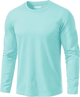 EKLENTSON Men's Long Sleeve Cotton T Shirt Moisture Wicking Basic Tee