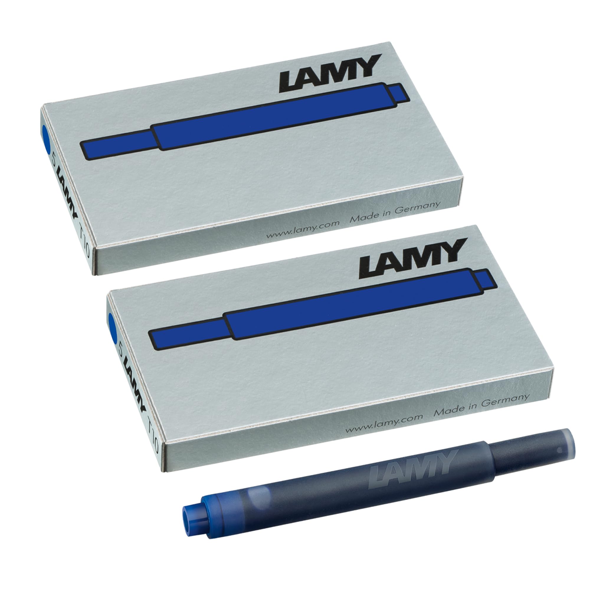 LAMY T10 Set of 2 Erasable Ink Cartridges with Large Ink Supply, Suitable for Al