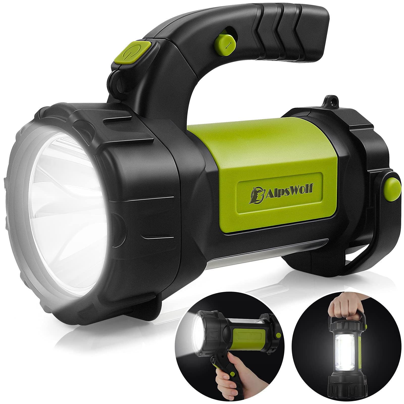 AlpsWolf Camping Lantern Rechargeable, LED Flashlight Spotlight Lantern with 800