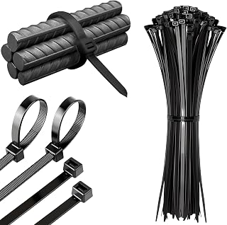 Zip Ties 8" Heavy Duty Nylon Cable Ties Self Locking Zip Ties 60lb Tensile Strength for Home Workshop 100pcs