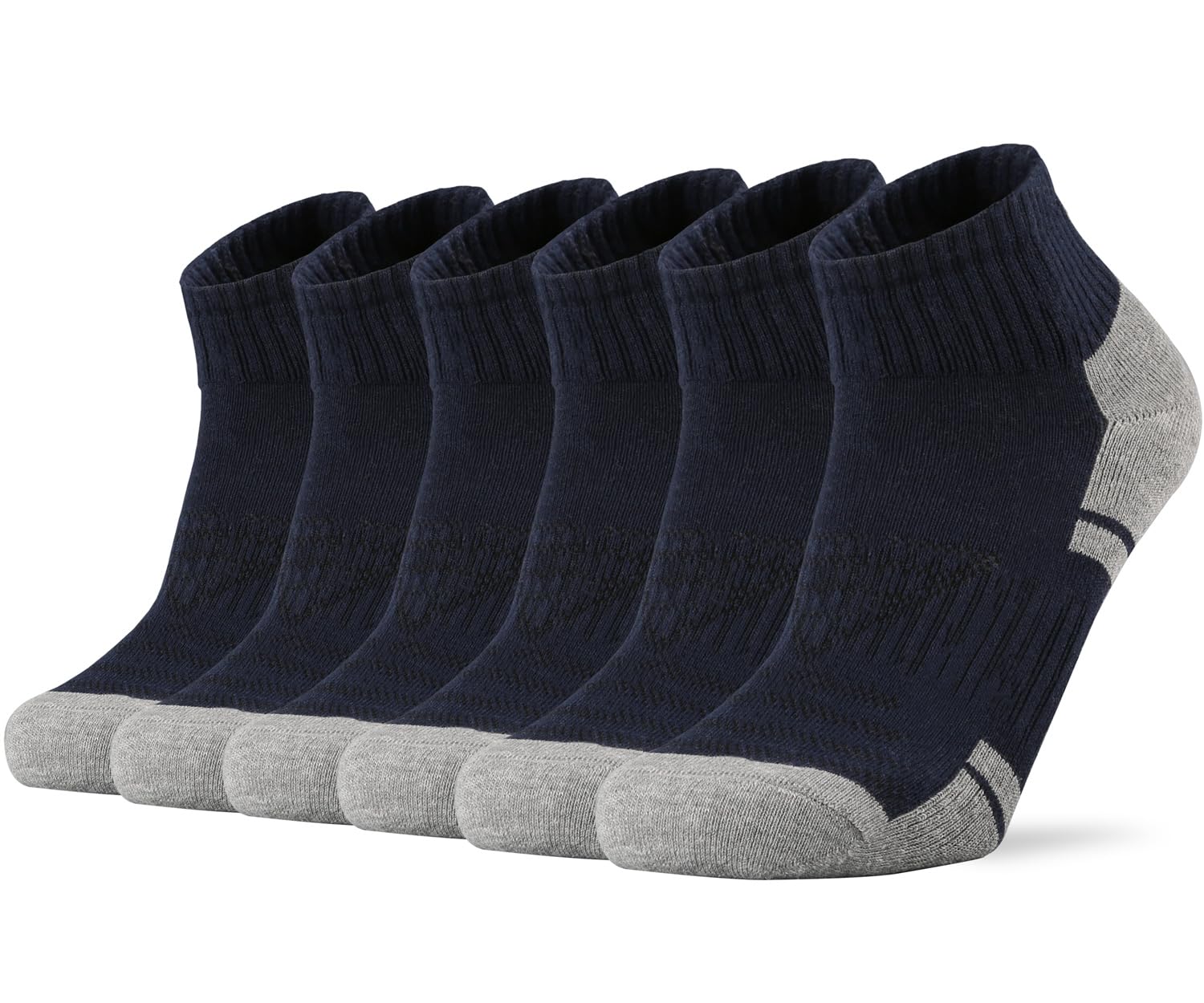 Ortis Cotton Moisture Wicking Mesh Ventilating Running Cushion Low Cut Socks for