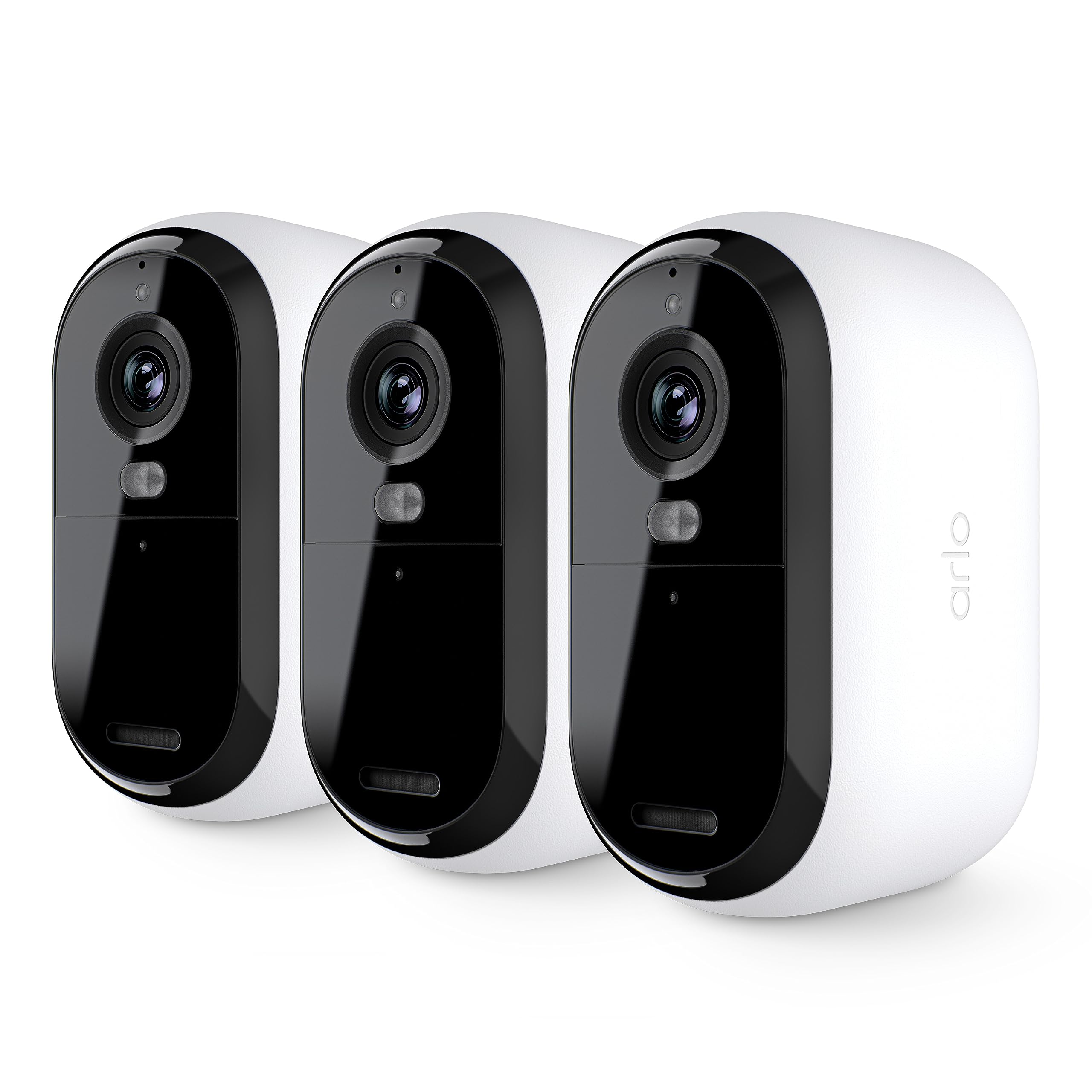 Arlo Essential 2K Security Cam (2nd Gen) – Wireless, Indoor/Outdoor, 3-Cam Set, 