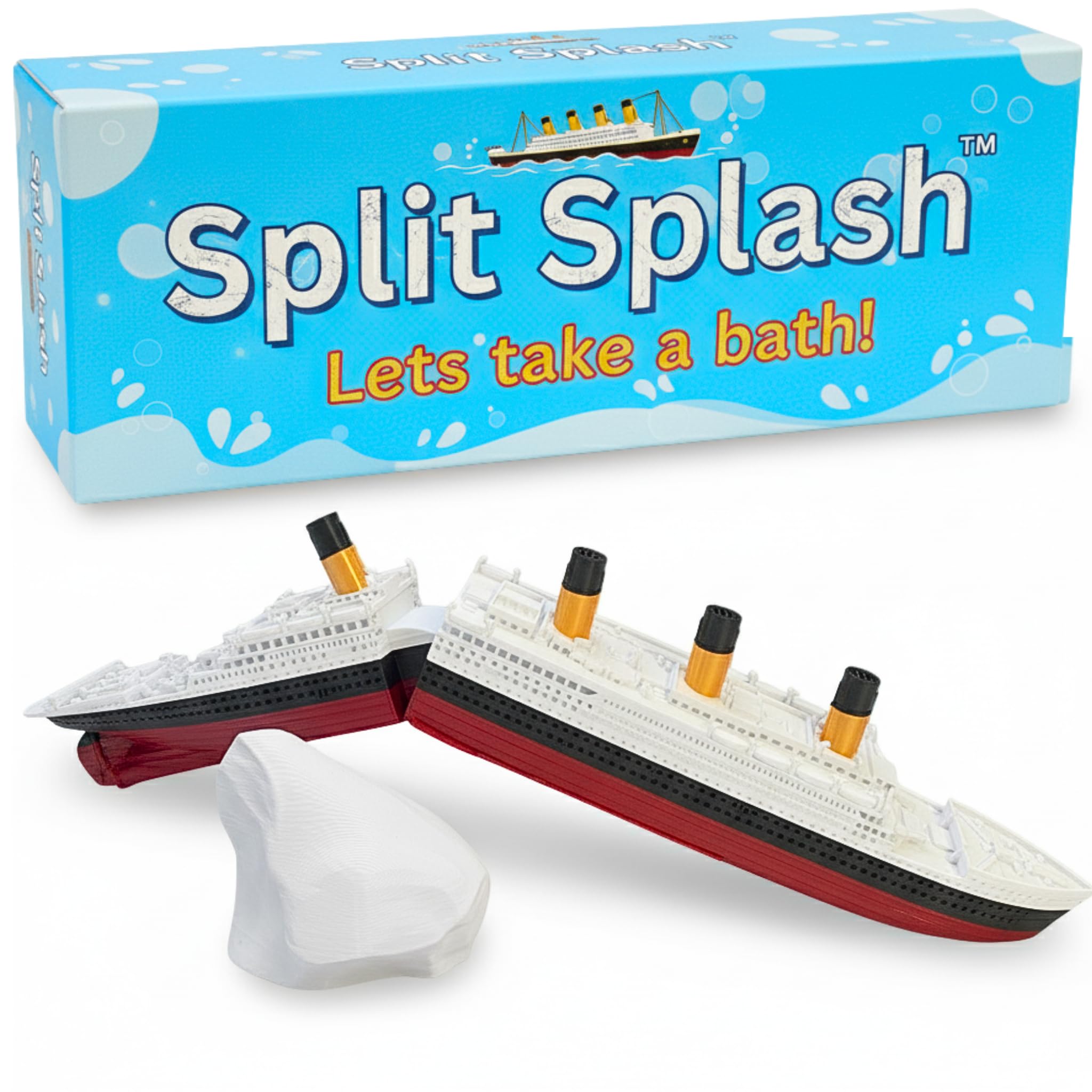 SplitSplash™ Realistic Split in half Titanic Bath Toy and Pool Toy - Titanic Toy