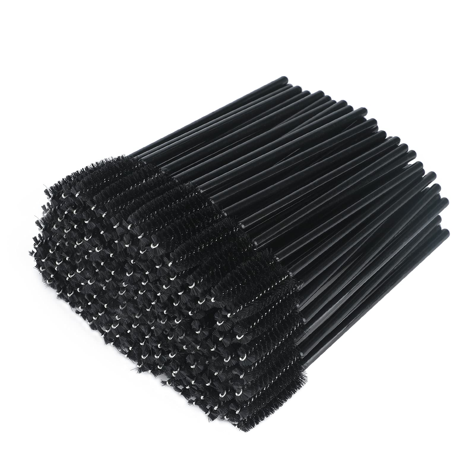G2PLUS 50 PCS Black Disposable Eyelash Brushes Spoolies: Mascara Wands Applicato