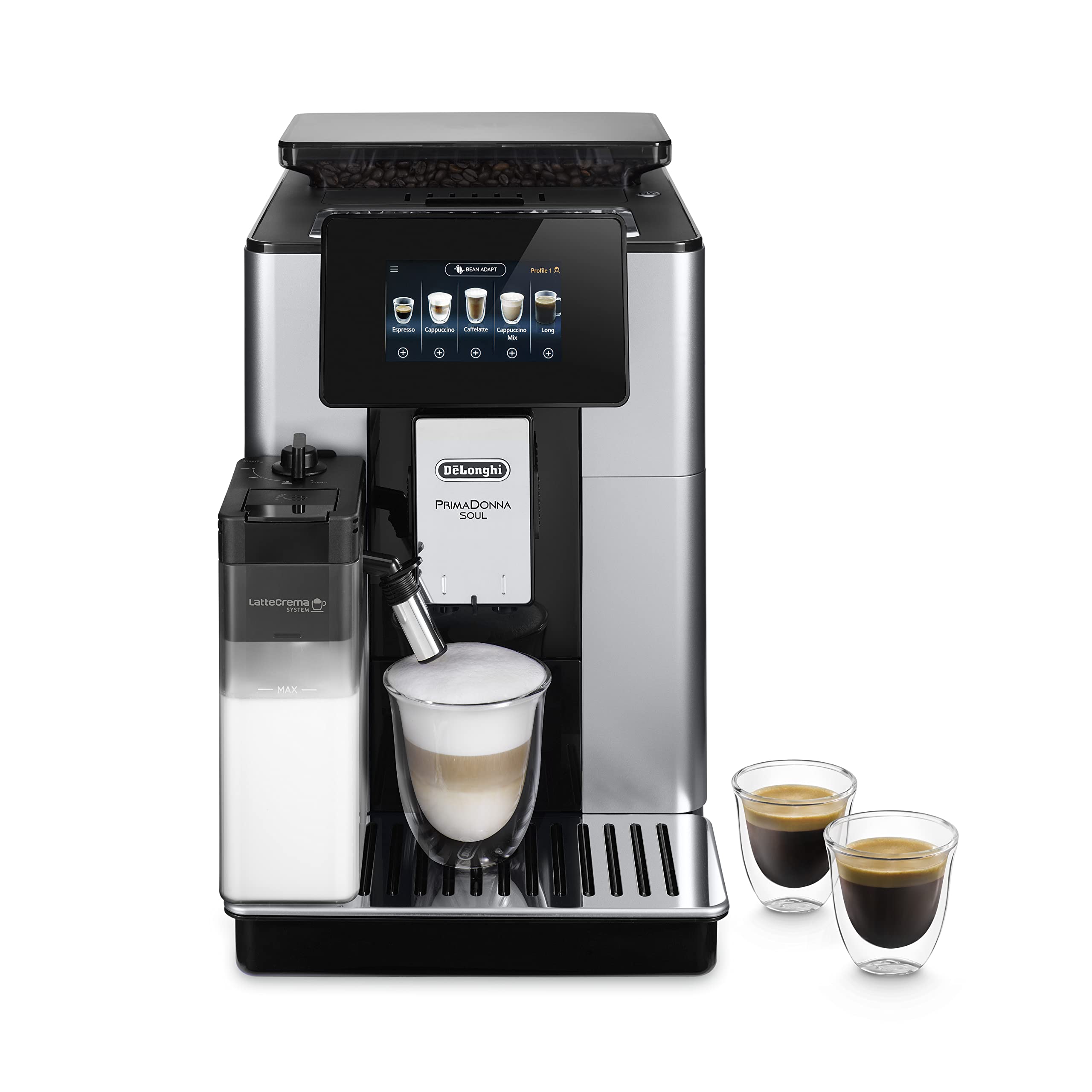 De'Longhi ECAM612.55.SB PrimaDonna Soul Automatic Coffee Machine in Beans