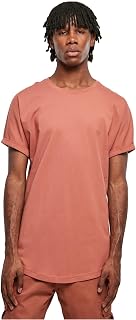 Urban Classics Men's Long Shaped Turnup Tee Casual T-Shirt for Men Long Cut Available in Many Colours Sizes XS-5XL