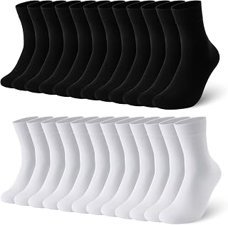 12 Pairs Mens Breathable Cotton Socks