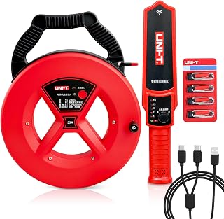 UNI-T Pipe Blockage Detector 115ft Clog Locator for PVC & Metal Water Pipes | Adjustable Sensitivity Buried Pipe Clog Detector, Accurately Clog Points Inside Pipes for In-wall Plumbing Maintenance IP67