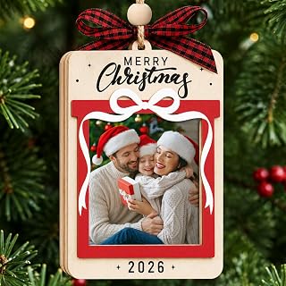 2026 Picture Frame Ornament, Family Christmas Ornaments For Tree