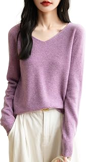 Chanyarn Women's 100% Merino Wool V Neck Jumper 2024 First-Line Ready to Wear Casual Long Sleeve Seamless Knit Jumper