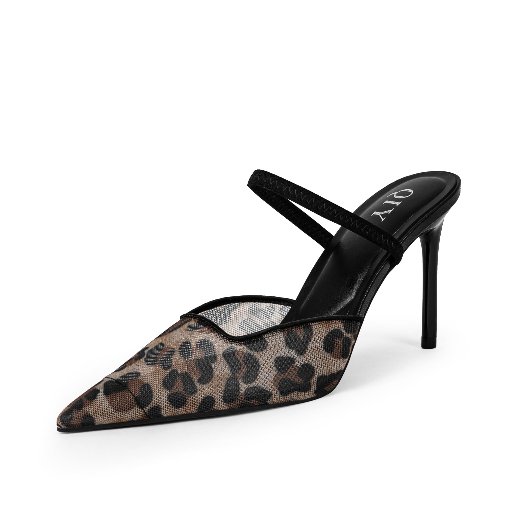 QIY Women's Pointed Toe Slingback Stiletto Pumps