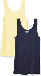 Amazon Essentials Women's Slim Tank Top, Pack of 2