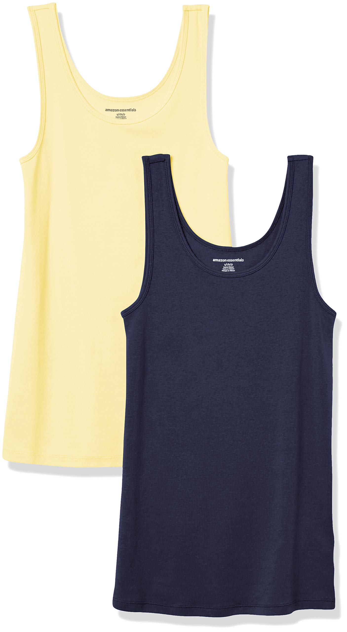 Amazon Essentials Women's Slim Tank Top, Pack of 2