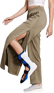 Deyeek Women's Tear Away Pants Side Snap Post Surgery Sweatpants