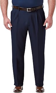 Haggar Men's Premium Comfort Dress Pant-Straight Fit Flat Front (Regular and Big & Tall Sizes) Dress Pants