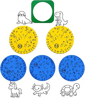 Twist Art Drawings, 3D Printed Character Stencil for Drawing Fun, Numbered Line Graffiti Template, Spiral Drawing Tool for Paper, Sketchbooks, DIY Craft, Gift Idea for Relaxing (C Set, Medium)