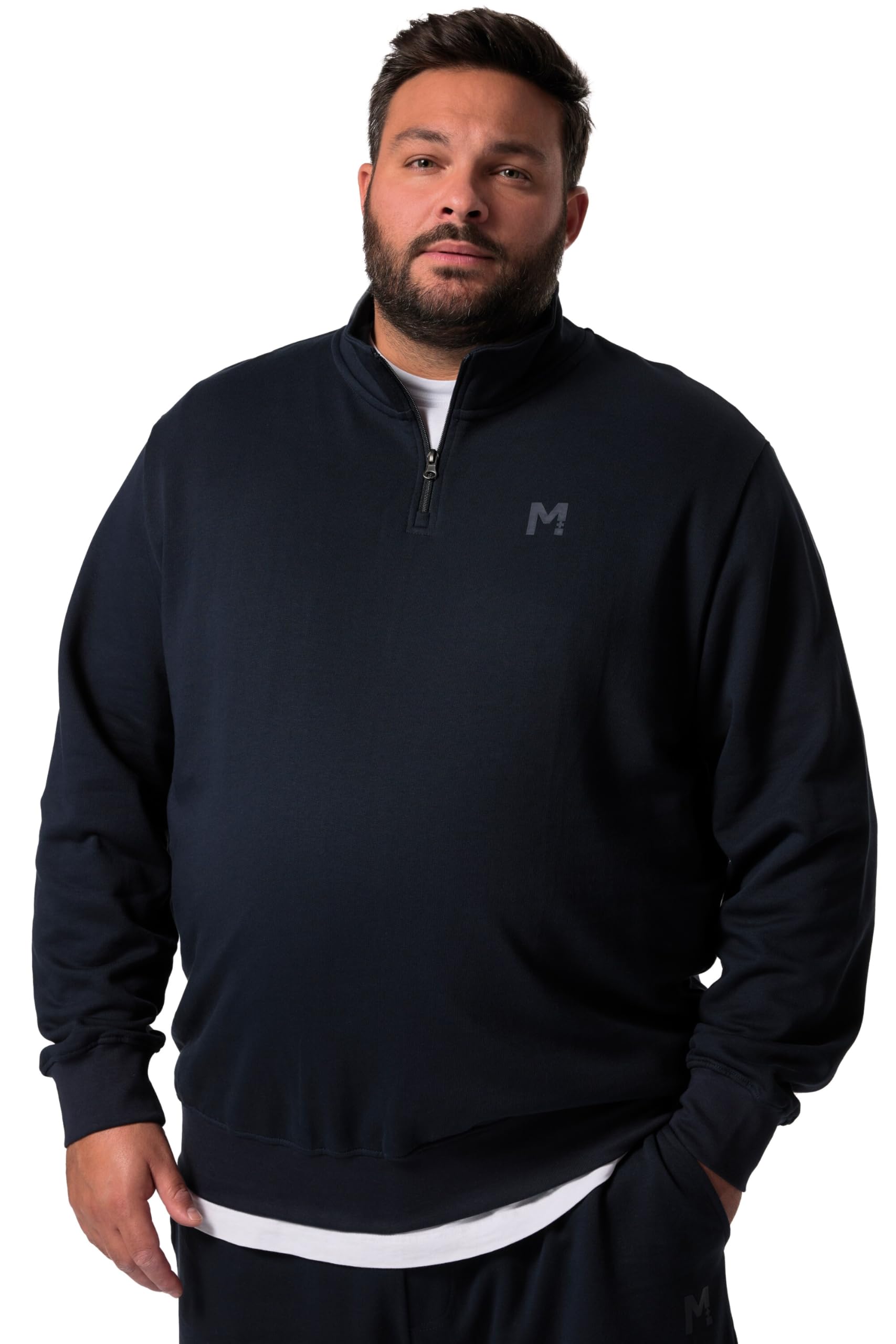 Men Plus Sweattroyer Men's Basic Tracksuit Top