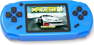 Beijue 16 Bit Handheld Games for Kids Preloaded 220 Retro Video Games,Blue | 3.0" HD Screen, Rich Gameplay,USB-C Rechargeable, 6+Hrs Play, Portable Travel Toy for Car Flights