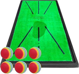 Golf Style Golf Mat, Golf, Practice, Mat, Swing Training, Practice Equipment, Indoor, Outdoor, Artificial Turf, Rubber Mat, Shot Mat, For Practice